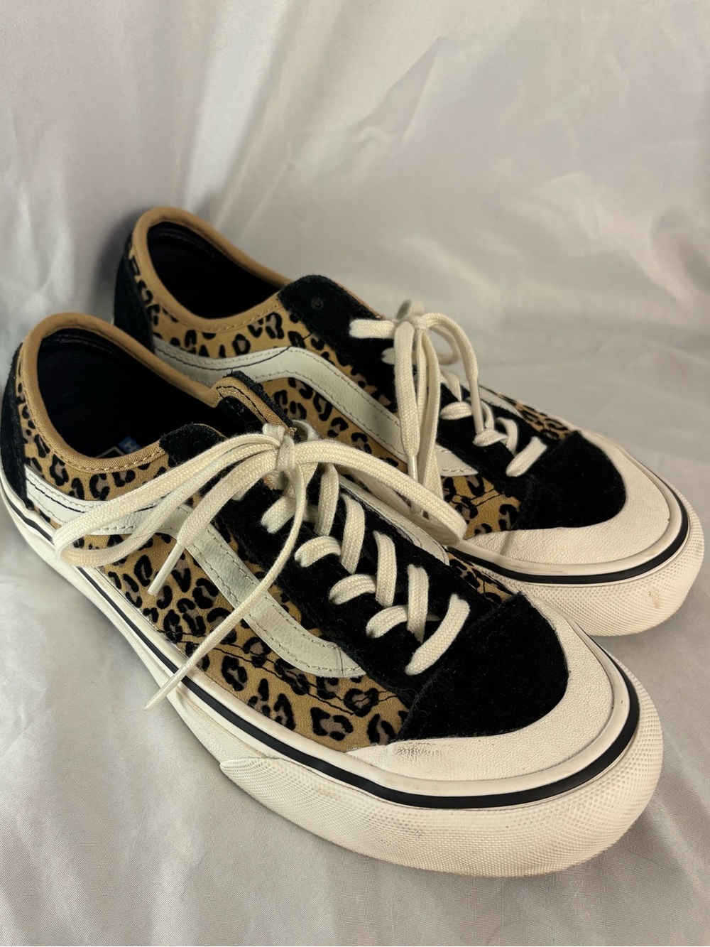 Vans Old Skool Leopard Print Platform Sneakers UltraCush Women’s 7